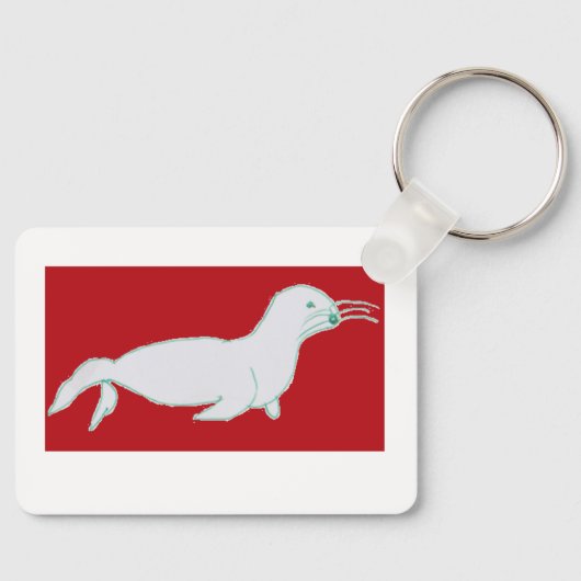 Jake Seal Metal Keyring Sleutelhanger (Voorkant)