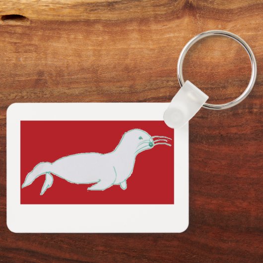 Jake Seal Metal Keyring Sleutelhanger (Voorkant)