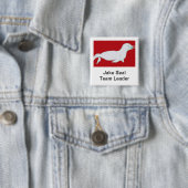Jake Seal Vierkante Button 5,1 Cm (In situ)