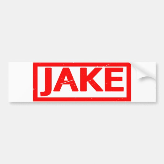 Jake Stamp Bumpersticker (Voorkant)
