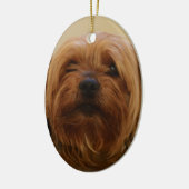 Jake The Yorkie Terrier Keramisch Ornament (Links)
