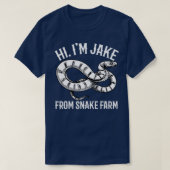 Jake van Snake Boerderij Rattlesnake Pit Funny Sna T-shirt (Design voorkant)