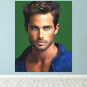 Jake - VIP VAN Valentijns Canvas Afdruk (Insitu (Houten vloer))