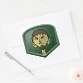 JakeWozniak.com Vierkante Sticker (Envelop)