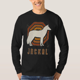 Jakhals Vintage Retro Klassiek Dierenliefde T-shirt