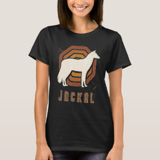 Jakhals Vintage Retro Klassieke Dierenliefde T-shirt