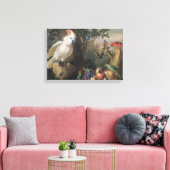 Jakob Bogdani Birds and Fruit in a Landscape Canvas Afdruk (Insitu (Woonkamer))