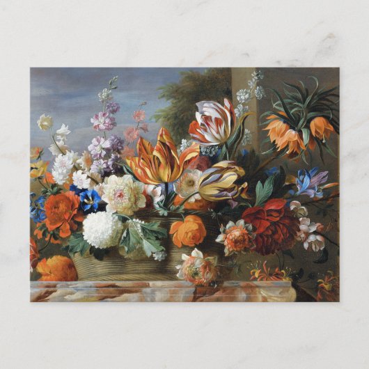 Jakob Bogdani Tulips Peonies en andere bloemen Briefkaart (Voorkant)