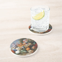 Jakob Bogdani Tulips Peonies en andere bloemen Zandsteen Onderzetter