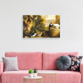  Jakob Bogdani Vogels in een landschap Canvas Afdruk (Insitu (Woonkamer))