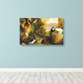  Jakob Bogdani Vogels in een landschap Canvas Afdruk (Insitu (Houten vloer))