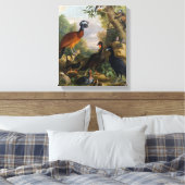  Jakob Bogdani vogels in een landschap Canvas Afdruk (Insitu (Slaapkamer))