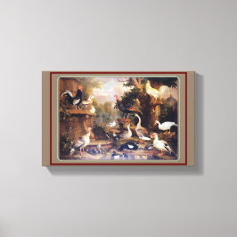  Jakob Bogdani Vogels in een landschap Canvas Afdruk