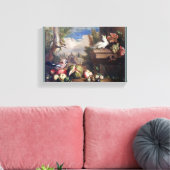 Jakob Bogdany Birds and Fruit in een landschap met Canvas Afdruk (Insitu (Woonkamer))