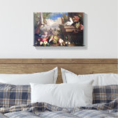 Jakob Bogdany Birds and Fruit in een landschap met Canvas Afdruk (Insitu (Slaapkamer))