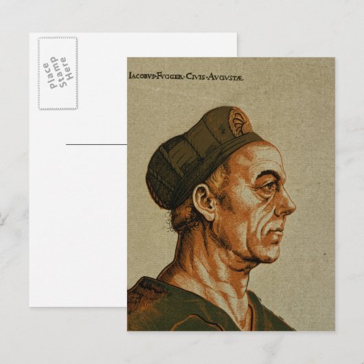 Jakob Fugger Briefkaart (Voorkant / Achterkant)
