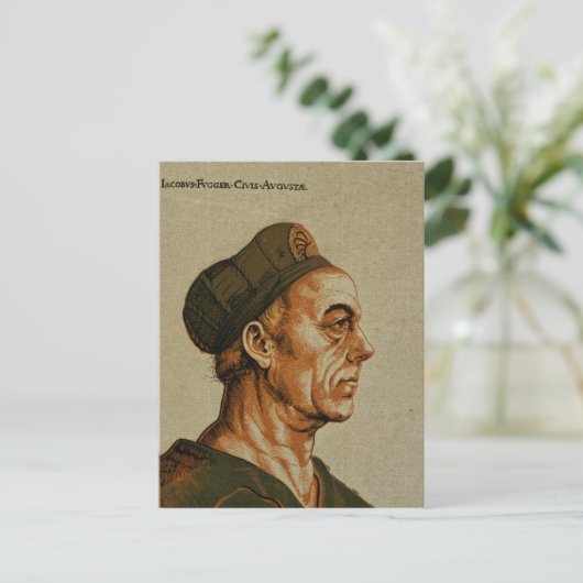 Jakob Fugger Briefkaart (Staand voorkant)