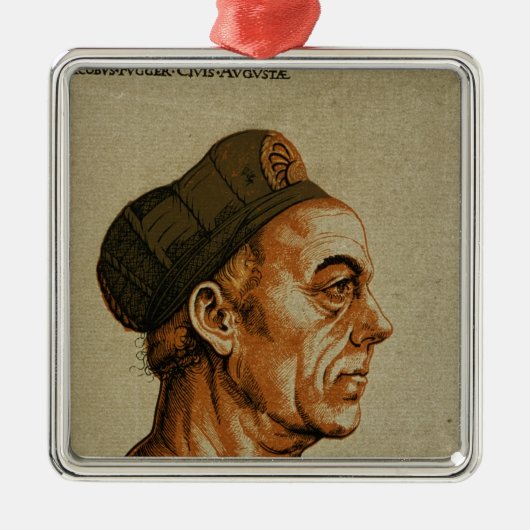 Jakob Fugger Metalen Ornament (Voorkant)