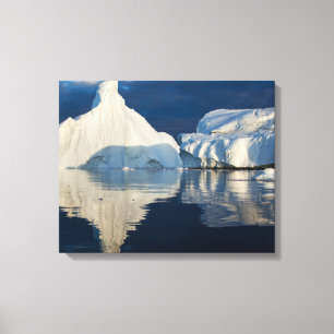 Jakobshavn Glacier Disko Bay Ilulissat, Groenland Canvas Afdruk