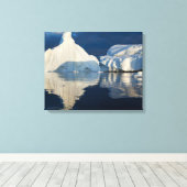 Jakobshavn Glacier Disko Bay Ilulissat, Groenland Canvas Afdruk (Insitu (Houten vloer))