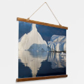 Jakobshavn Glacier Disko Bay Ilulissat, Groenland Hangend Wandkleed (Gebogen)