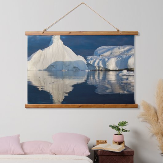 Jakobshavn Glacier Disko Bay Ilulissat, Groenland Hangend Wandkleed (Slaapkamer)