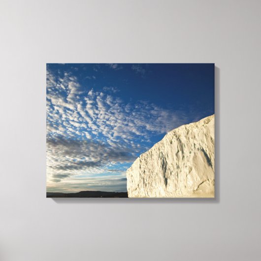 Jakobshavn-gletsjer in Disko-baai Canvas Afdruk (Voorkant)
