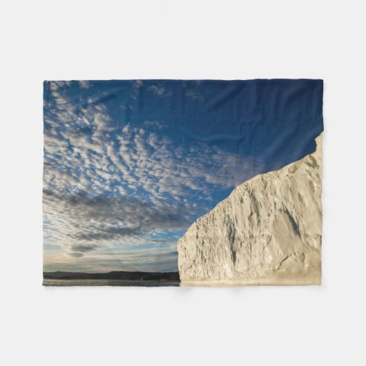 Jakobshavn-gletsjer in Disko-baai Fleece Deken (Voorkant (Horizontaal))
