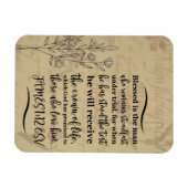 Jakobus 1:12 Bijbelvers Magneet (Horizontaal)