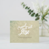 Jakobus 1:2-3 - Tel het allemaal vreugde Briefkaart (Staand voorkant)