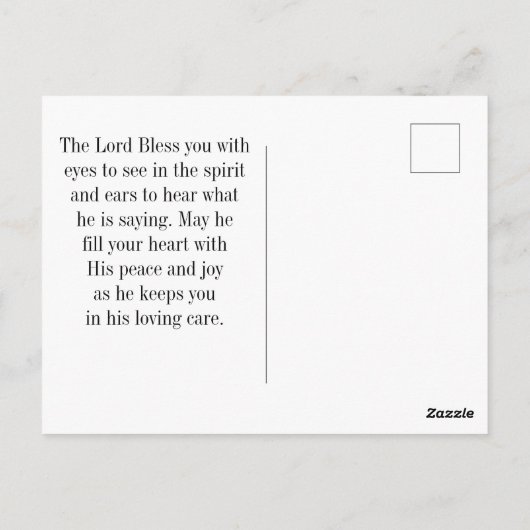 Jakobus 1:5 Als iemand van u een Bijbelvers van wi Briefkaart (Achterkant)