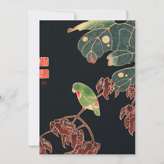 Jakuchu - De Paroquet Kaart (Voorkant)