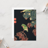 Jakuchu - De Paroquet Kaart (Voorkant / Achterkant in situ)