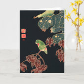 Jakuchu - De Paroquet Kaart (Gele Bloem)