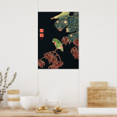 Jakuchu - De Paroquet Poster (Keuken)