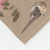 Jakuchu Rose Harmony Fleece Blanket Deken (Hoek)