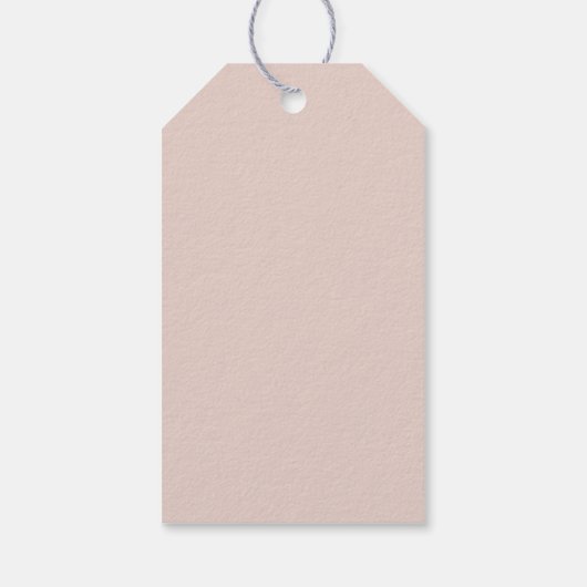 JALAINE Modern Blush Color Block Bedankt Cadeaulabel (Achterkant)
