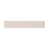 JALAINE Modern Blush Pink Monogram Weddenschap Uitnodigingen Wikkel (Vlak)