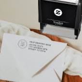 JALAINE Modern Minimalist Business Branding Logo Zelfinktende Stempel