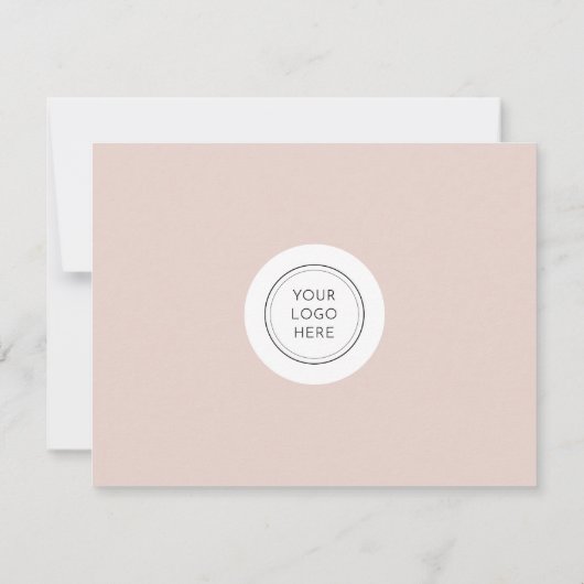 JALAINE Modern Roze Kleine Onderneming Dank u wel Kaart (Achterkant)