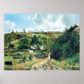 Jalais Hill, Pontoise, beroemd schilderij, Poster (Voorkant)
