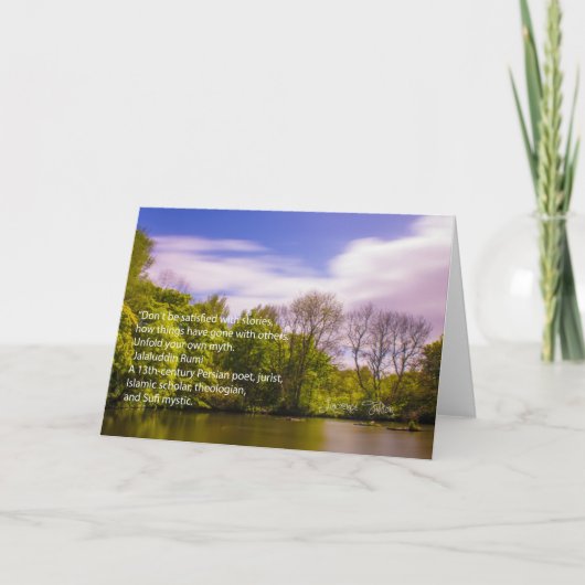 Jalaluddin Rumi - open uw eigen mythe Kaart (Voorkant)