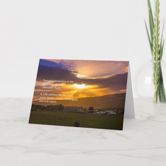 Jalaluddin Rumi - over liefde Kaart (Voorkant)