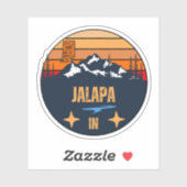 Jalapa, Indiana Sticker (Vel)