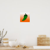Jalapeno Chile Pepper Canvas Poster (Keuken)
