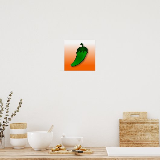 Jalapeno Chile Pepper Canvas Poster (Keuken)