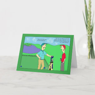 Jalapeno Chili Dog Golf Birthday Card Kaart