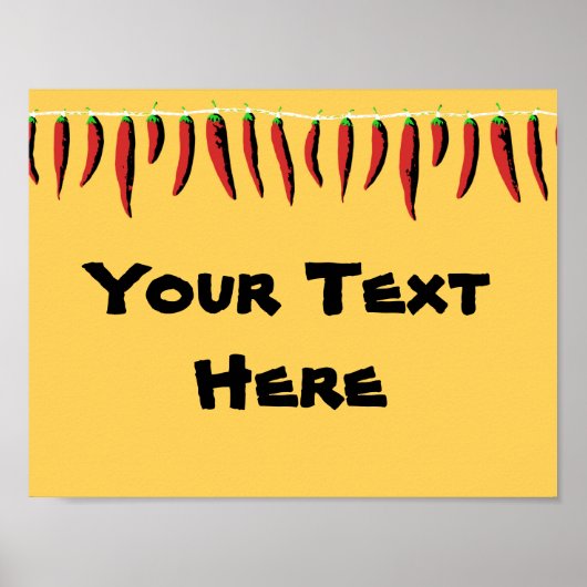 Jalapeno Fiesta Sign Poster (Voorkant)