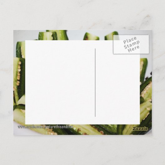 Jalapeno Halves Briefkaart (Achterkant)