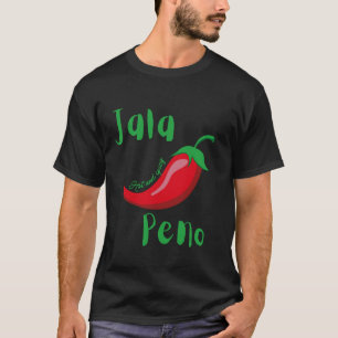 Jalapeno heet en pittig grafisch rode Jala peno T-shirt